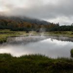 Le plateau des mille étangs dans les Vosges est un paysage unique en France, encore plus mystérieux sous les brumes d'automne