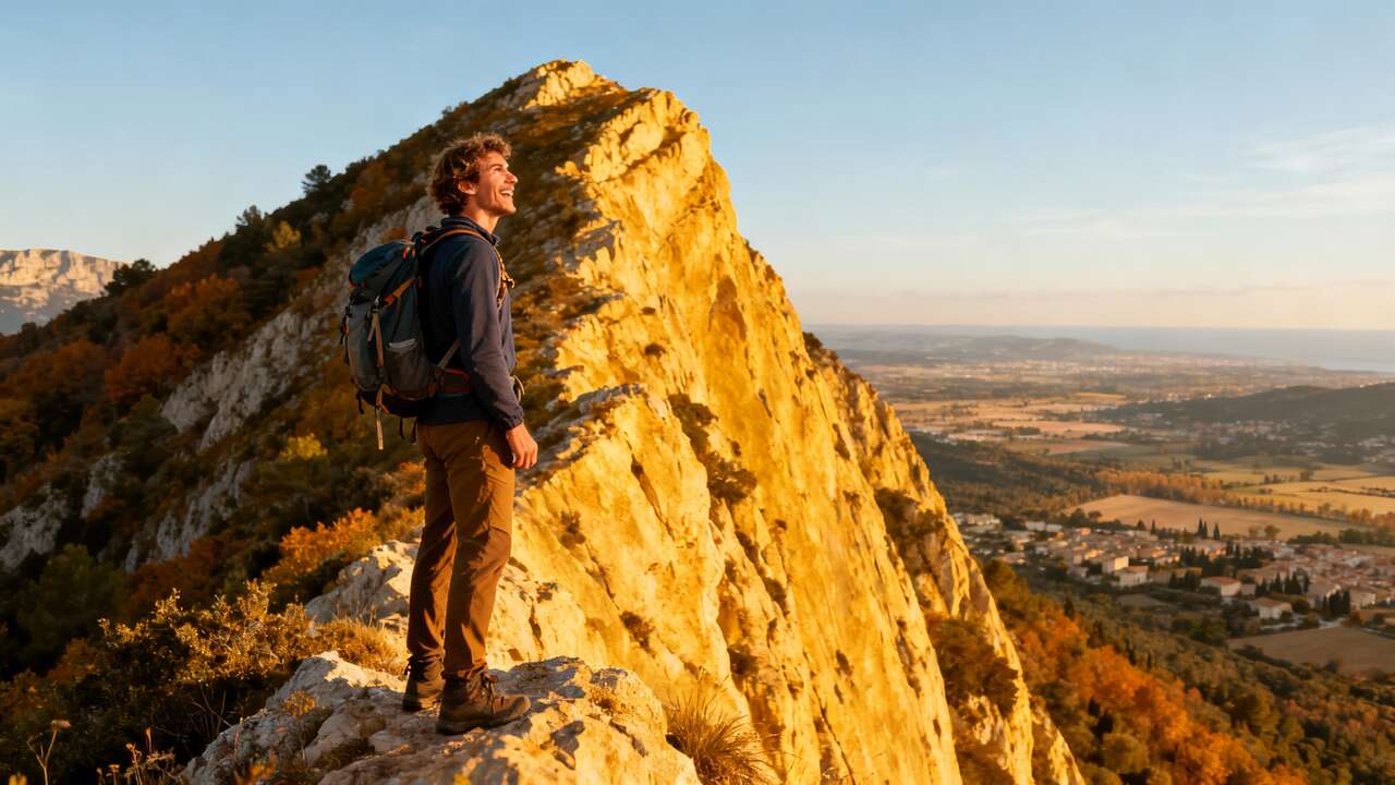 À 1h de Marseille, cette montagne mythique offre des randonnées spectaculaires avec vue sur toute la Provence en automne 